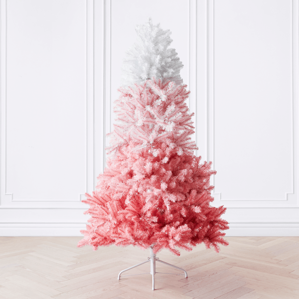 PreLit Pink Ombre Tree Zgallerie