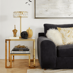 Spiked Skull & Pumpkins - Black