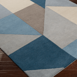 Issac Rug - Navy/Grey