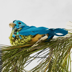 Teal Bird Clip