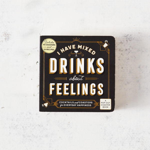 I have mixed drinks about feelings - quotes and cocktails canvas zip b –  Pretty Clever Words