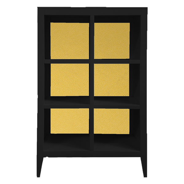 Devon Bookcase - Black/Gold