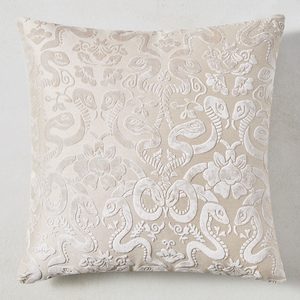 Giardino Pillow 22" - Silver