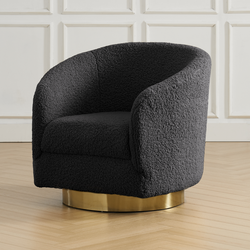 Victoria Swivel Chair - Black