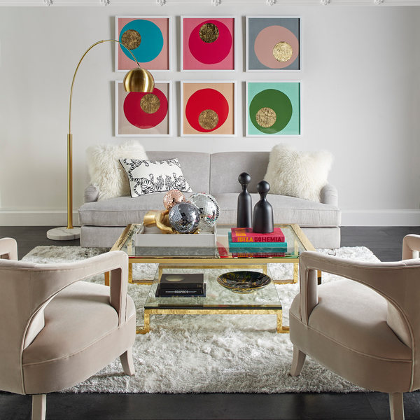 Z gallerie gold coffee table discount
