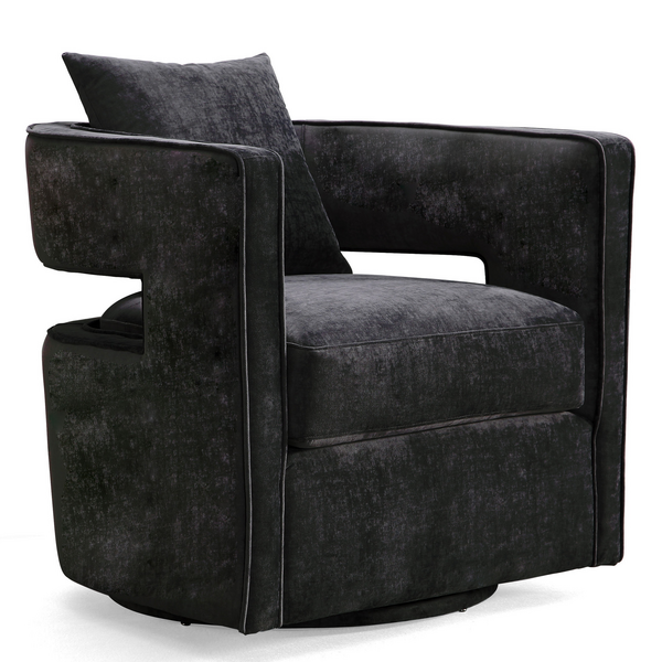 Lottie Swivel Chair - Black