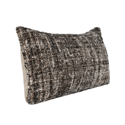 Malek Lumbar Pillow - Black/Ivory
