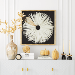 Spiked Skull & Pumpkins - Gold