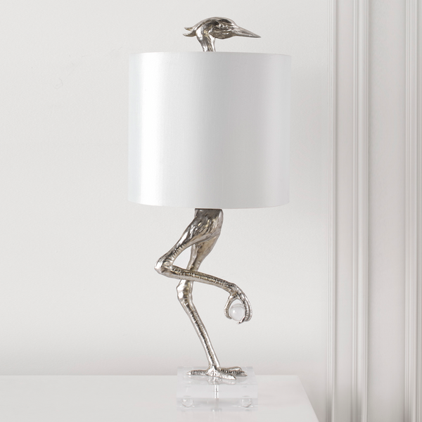 Sfera table lamp, height 53 cm, cement/grey