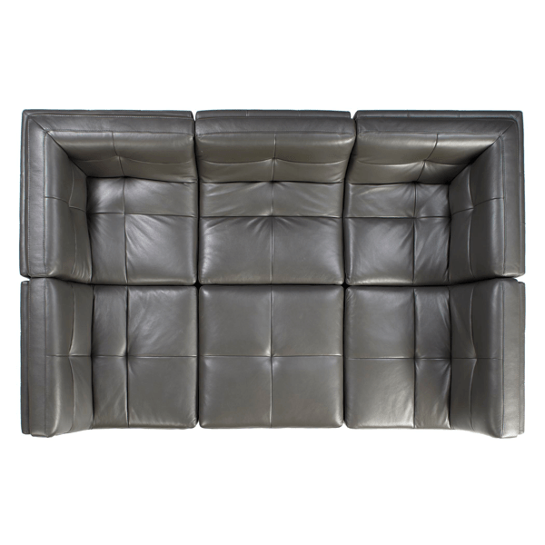 Convo Leather Sectional 6 Pc Zgallerie