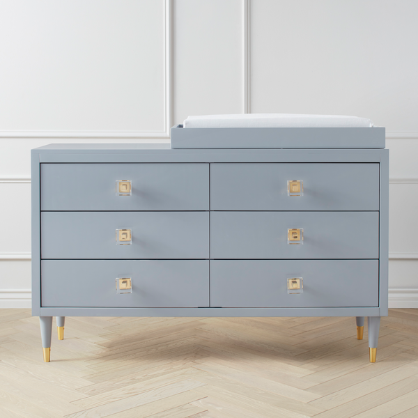 Uptown 6 Drawer Dresser - French Grey