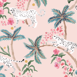 Palm Leopard Outdoor Pillow 18"