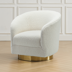 Victoria Swivel Chair - Ivory