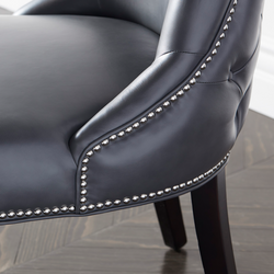Versailles Leather Dining Chair - Espresso