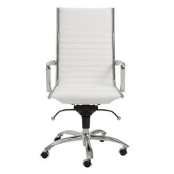 Darby High Back Office Chair - White
