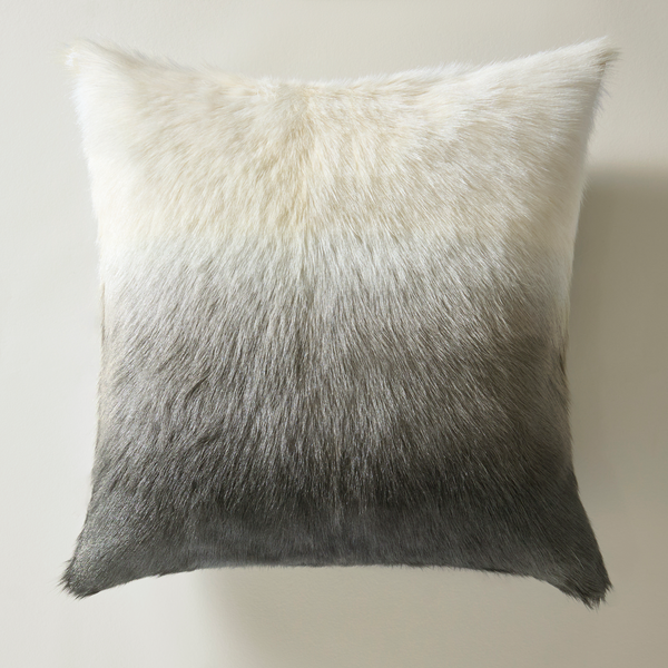 Large high quality grey fluffy cushions