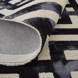 Lauren Rug - Black/Ivory