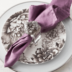 Aura Geode Napkin Ring - Set of 4