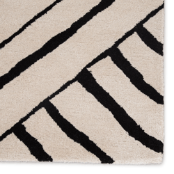 Nikki Chu - Miley Rug - Ivory/Black
