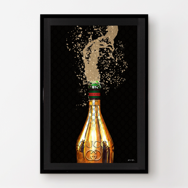 Italian Champagne - Framed Embellished Print