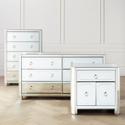 Simplicity Mirrored 6 Drawer Chest