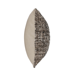 Malek Pillow 24" - Black/Ivory