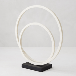 Helix Double Ring Sculpture