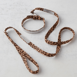 Swarovski Crystal Leash - Cheetah