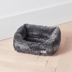 Faux Mink Bed - Charcoal