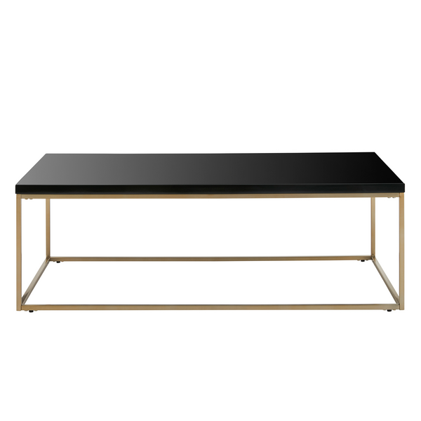 Cory Rectangle Coffee Table - Black/Gold