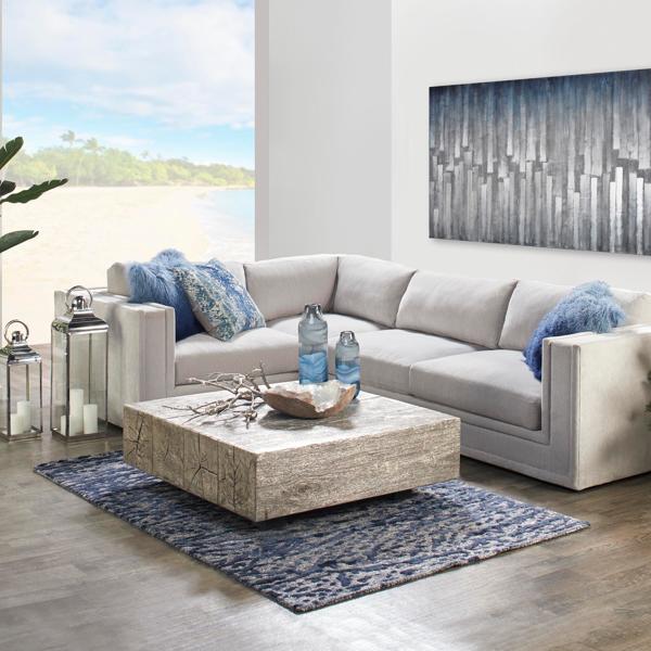 Ombre Mongolian Pillow 22" Zgallerie