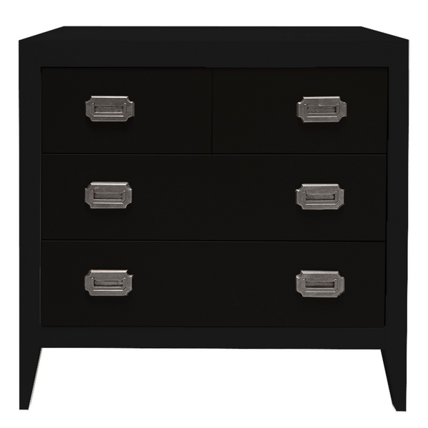 Devon 4 Drawer Dresser - Black