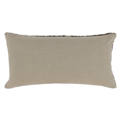 Malek Lumbar Pillow - Black/Ivory