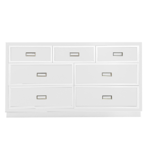 Max 7 Drawer Dresser - White