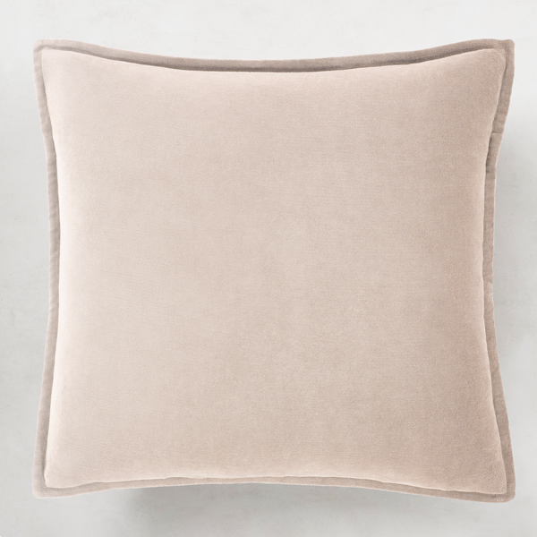 Beige velvet cheap pillow