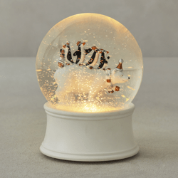 Penguin & Polar Bear Party Snow Globe