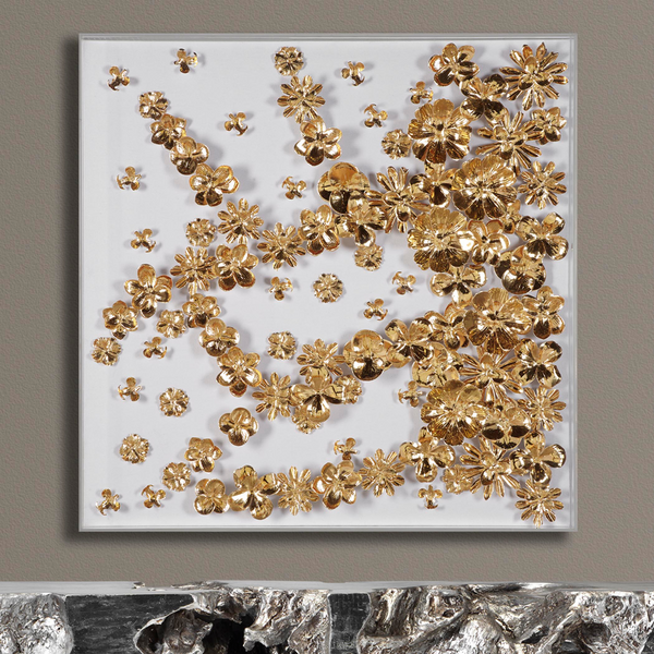 Silver high quality gold Z gallerie inspired wall art