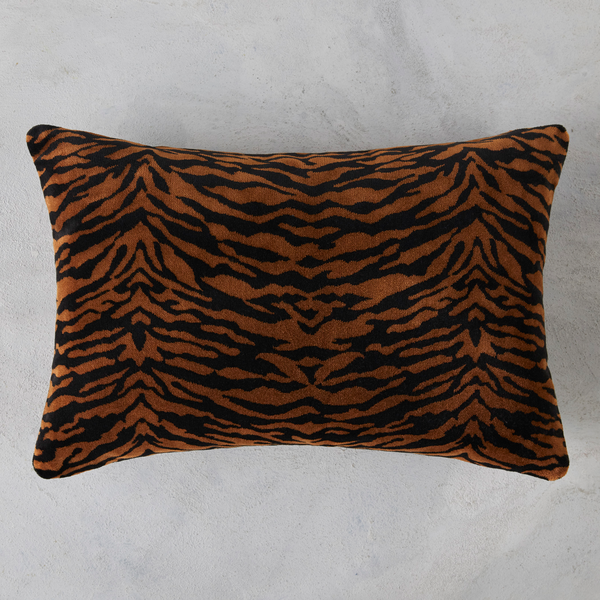 Kingston Lumbar Pillow - Black/Caramel