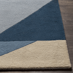 Issac Rug - Navy/Grey