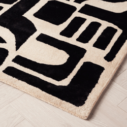 Miles Rug - Black/Ivory