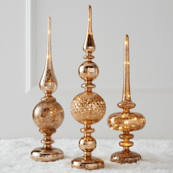 Vintage LED Spindle Set - Champagne
