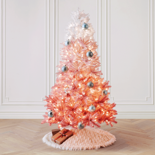 PreLit Pink Ombre Tree Zgallerie