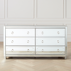 Simplicity Mirrored 6 Drawer Chest