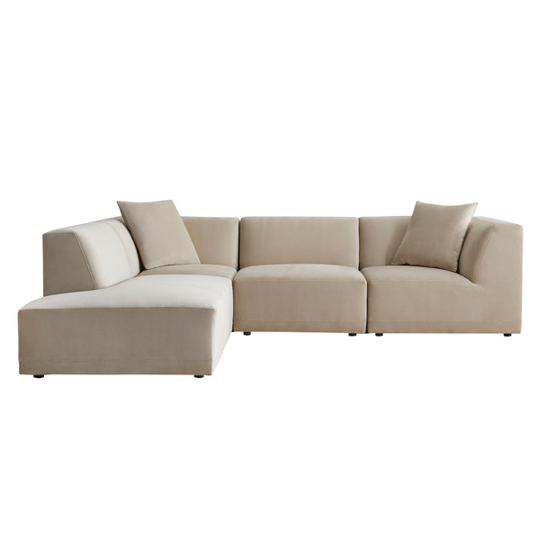 Fiona Bumper Chaise Sectional - 4 PC
