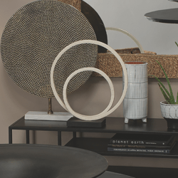 Helix Double Ring Sculpture