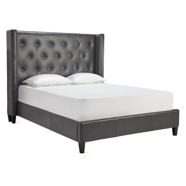 Porter Leather Bed | Zgallerie