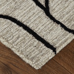 Cavallari Rug - Black/Taupe