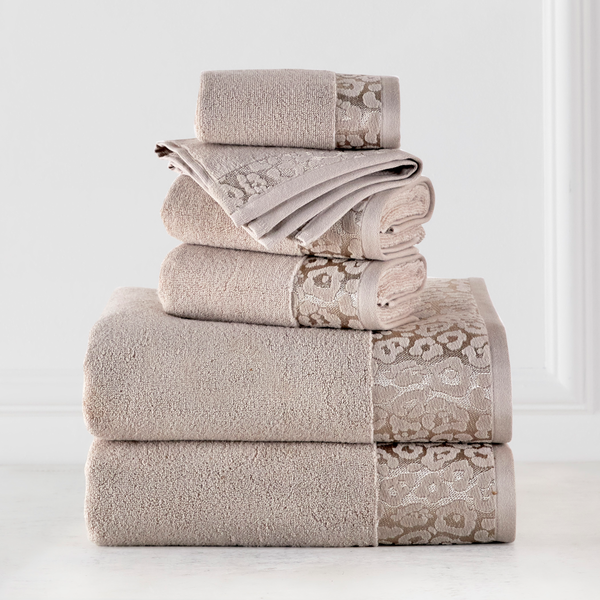 Cler Linen Border Towel Bundle - Set of 6