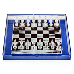 Acrylic Backgamon/Chess Set