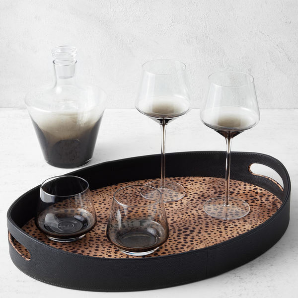 Leopard Vase Acrylic Tray by Megan Galante